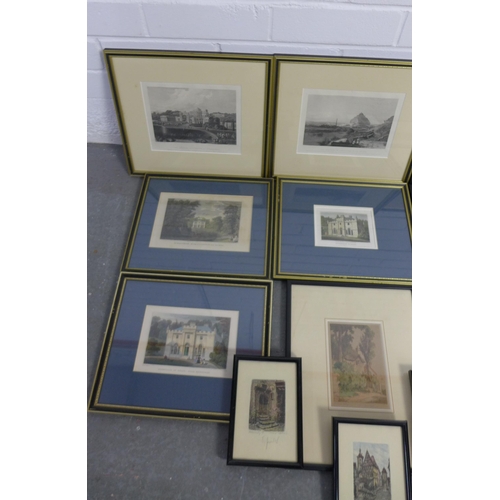 199a - Quantity of framed prints (a lot)