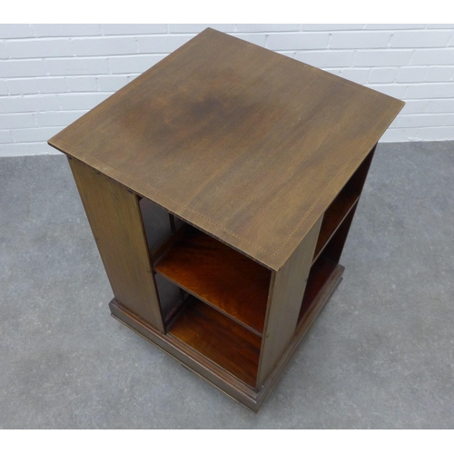 209 - Early 20th century mahogany revolving bookcase. 80 x 52cm.