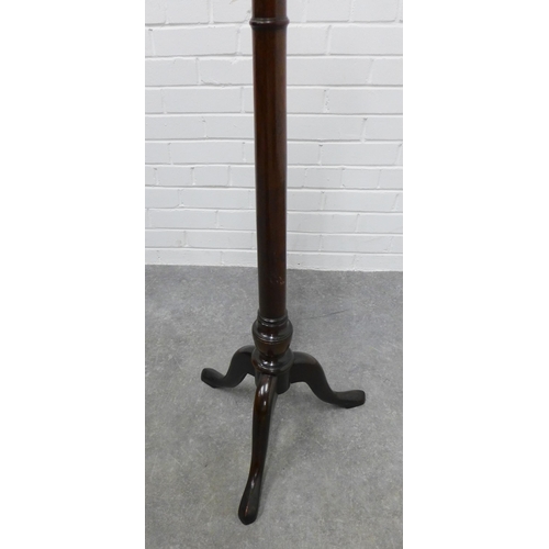 218 - Mahogany torchere stand. 120 x 20cm.