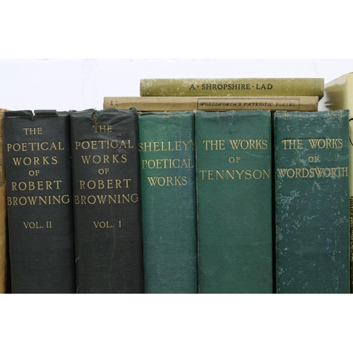 233 - A collection of poetry books, including Tennyson, Wordsworth, Blake etc (23)