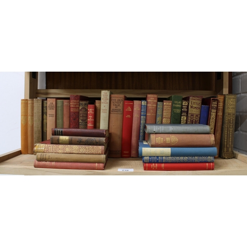 238 - A collection of antiquarian books and novels to include Little Women, The Coral Island and  The Adve... 