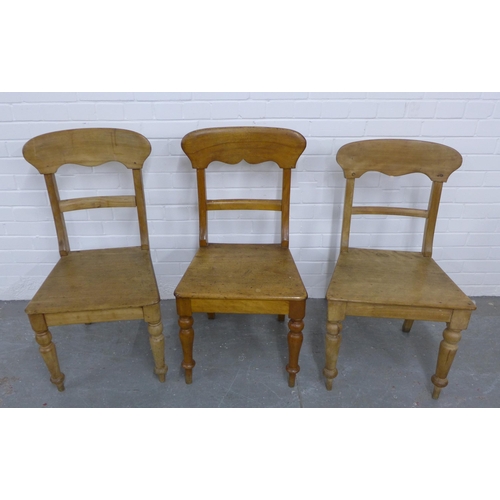 266 - Set of seven 19th century  side chairs, a/f 90 x 50cm (7)