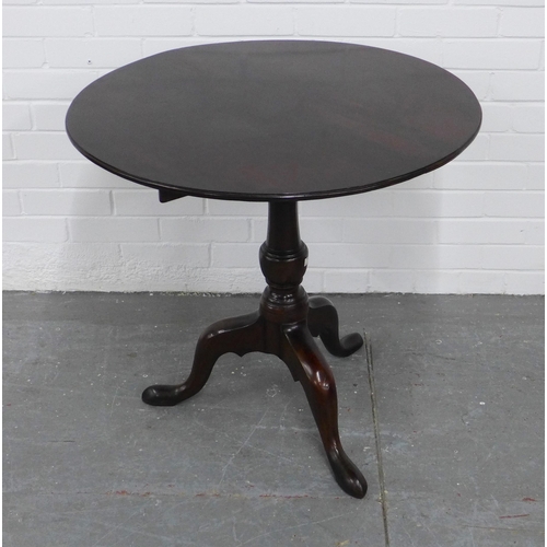 270 - Mahogany tilt top table with birdcage action, 69 x 75cm