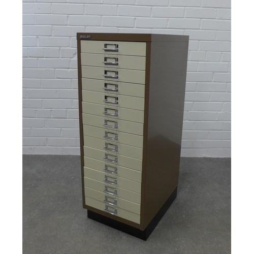 283 - Bisley filing cabinet. 95 x 35 x 46cm.