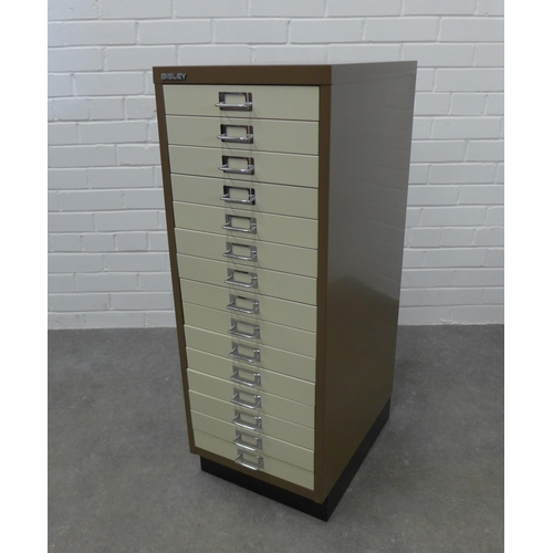 284 - Bisley filing cabinet. 95 x 35 x 46cm.