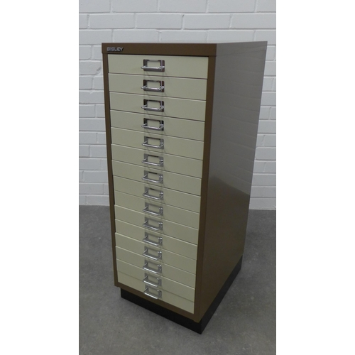 285 - Bisley filing cabinet. 95 x 35 x 46cm.