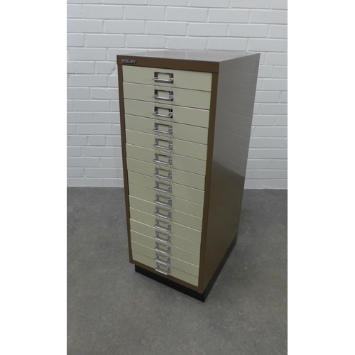 286 - Bisley filing cabinet. 95 x 35 x 46cm.