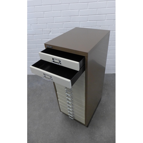 286 - Bisley filing cabinet. 95 x 35 x 46cm.