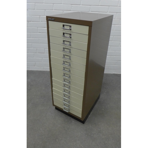 287 - Bisley filing cabinet. 95 x 35 x 46cm.