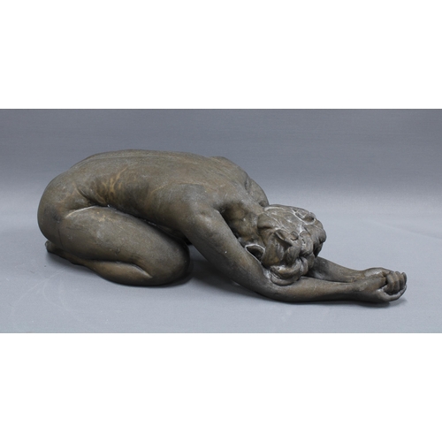 330 - Walter Awlson (Scottish b. 1949), bisque stoneware sculpture of a female nude, signed and numbered 6... 