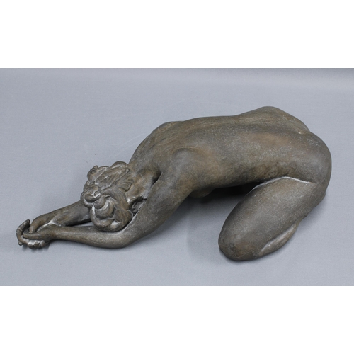 330 - Walter Awlson (Scottish b. 1949), bisque stoneware sculpture of a female nude, signed and numbered 6... 