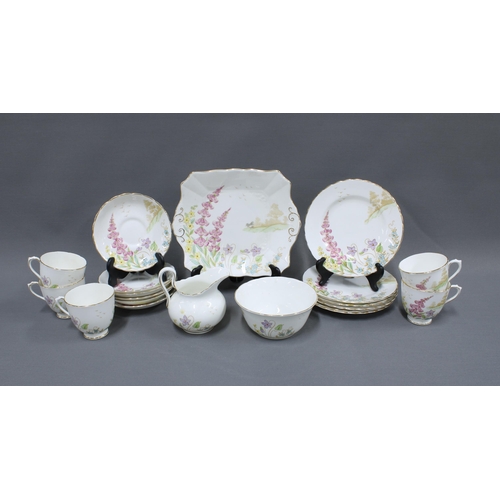 360 - Plant Tuscan bone china part teaset