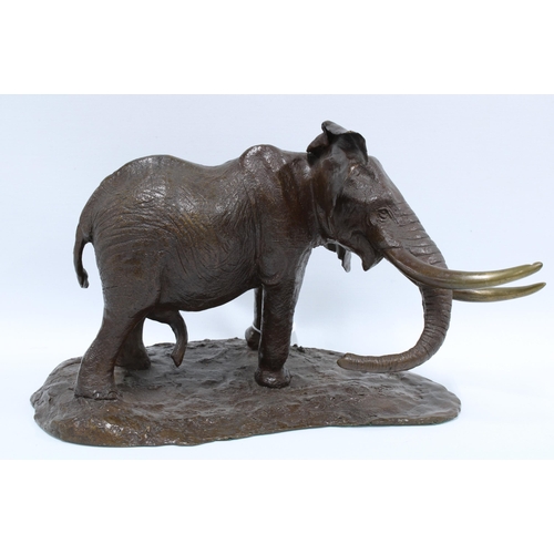 362 - Terry Owen Mathews (b.1931) limited edition bronze elephant, No. 6/10, signed & dated 1981, 32 x 21c... 