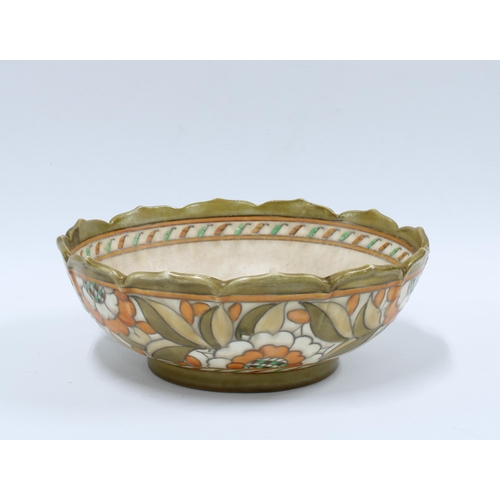 364 - Charlotte Rhead bowl, 25cm diameter