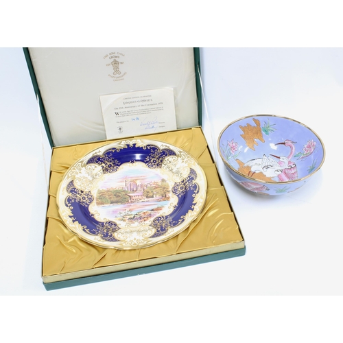 366 - Crown Staffordshire limited edition porcelain plate commemorating the 25th Anniversary of QEII Coron... 