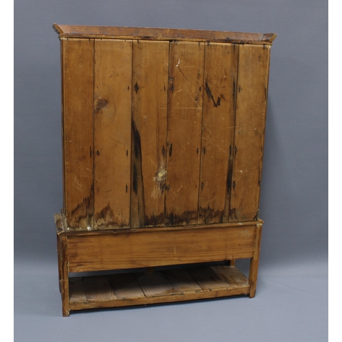 391 - Miniature pine dresser, 69 x 53cm