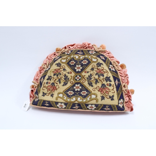 415 - Large beadwork tea cosy, 40cm