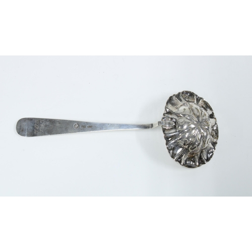 42 - Danish silver sifter spoon, 17cm