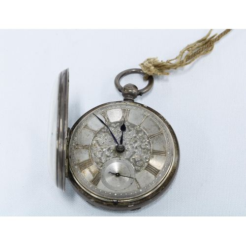 71 - Two 19th century silver cased open face pocket watches, one London 1837 and the other 1874 together ... 