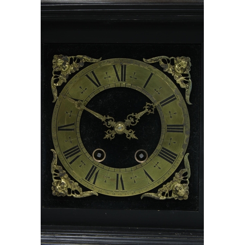 426 - Early 20th century ebonised bracket clock, 39cm excluding handle