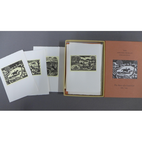 109 - A collection of small prints, including Alan Stones Lithographs, 