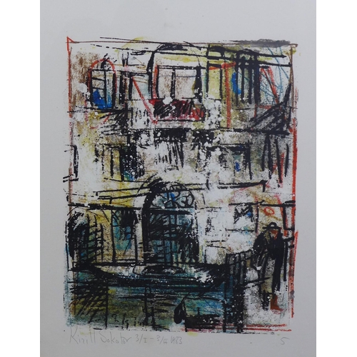 14 - Kirill Sokolov (RUSSIAN 1930 - 2004) 3/I - 3/II, mixed media, signed in pencil and dated 1983, frame... 