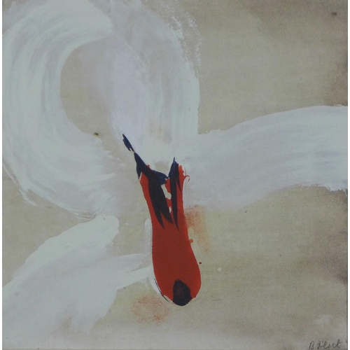 24 - Brent Miller (Scottish) 'Swan', oil on canvas, signed and framed with an Open Eye Gallery label vers... 