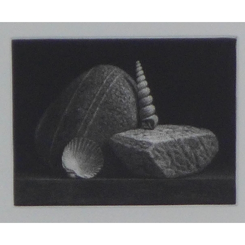 35 - Donald Clark, (SCOTTISH b. 1965) 'Spiral', mezzotint, signed in pencil, 5/30, and framed under glass... 