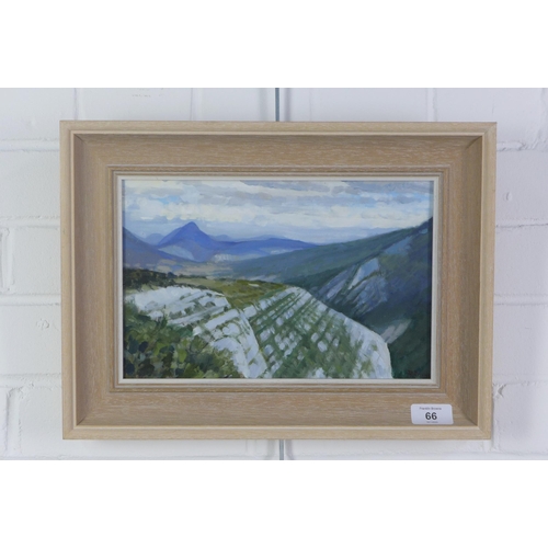 66 - Brian Roxby ROI, 'In the Alpes-de-Haute, Provence', oil on board, signed and framed, 29n x 19cm