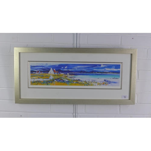 70 - Jean Feeney, 'Summer on the Isle of Lewis' giclee print, 29/50, signed in pencil and framed under gl... 