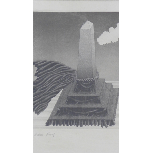 81 - John Mooney (b.1948) 'Monumorphosis' Artist Proof etching, signed in pencil and dated 1978, framed u... 