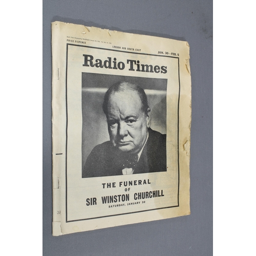 176 - Radio Times magazine for 'The Funeral of Sir Winston Churchill'