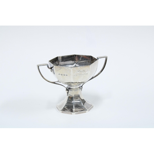 27 - George V silver Golfing trophy, presented by Longniddry Golf Club, Birmingham 1923, 9cm high