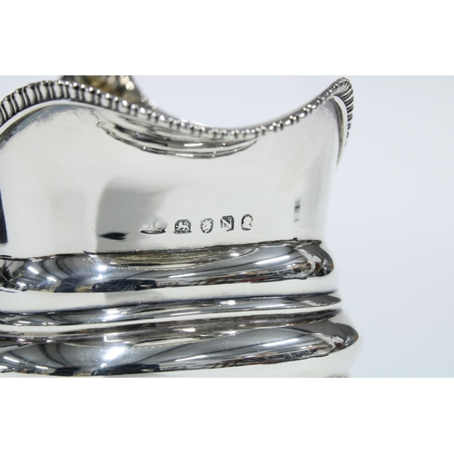 28 - Georgian silver cream jug, London 1808, 13cm long