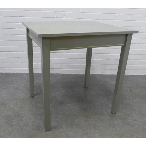 338 - Grey painted table, 78 x 78 x 67cm