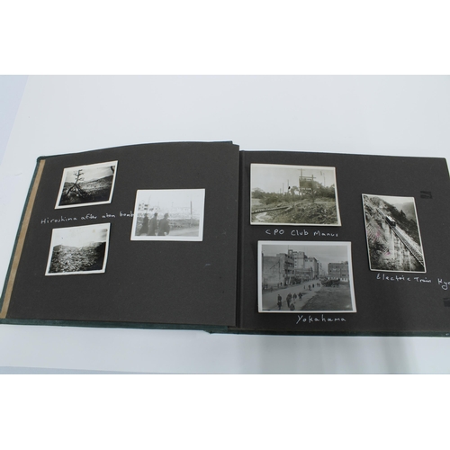 115 - Album belonging to Edward Johnstone, 1945, containing images of Hiroshima after the atom bomb, other... 