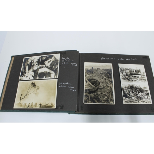 115 - Album belonging to Edward Johnstone, 1945, containing images of Hiroshima after the atom bomb, other... 