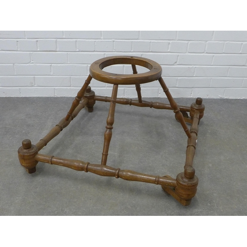 239 - Wooden walker with turned stretchers, 41 x 70cm