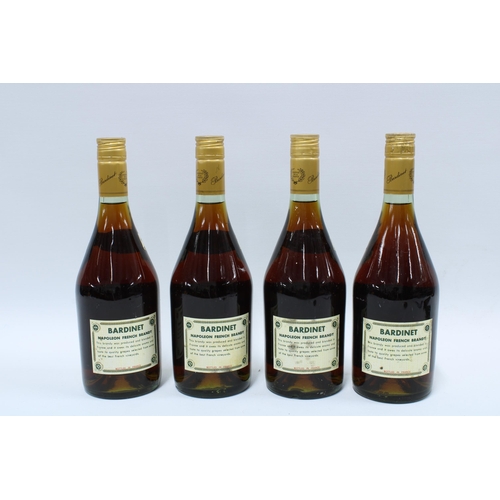 303 - Bardinet Napoleon brandy, 4 bottles (4)