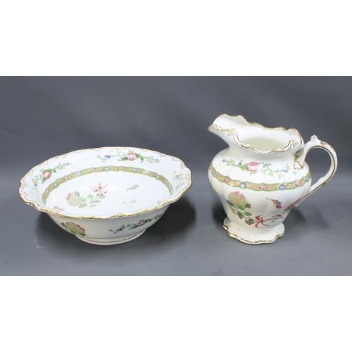 325 - George Jones Crescent China, nine piece toilet set (9)