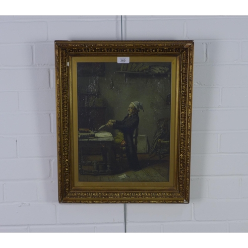 360 - A gilt framed oiliograph, 44 x 54cm including frame