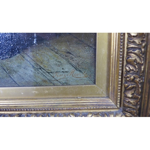 360 - A gilt framed oiliograph, 44 x 54cm including frame