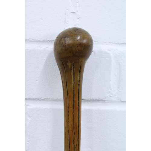 382 - Walking cane with pommel handle, 92cm long