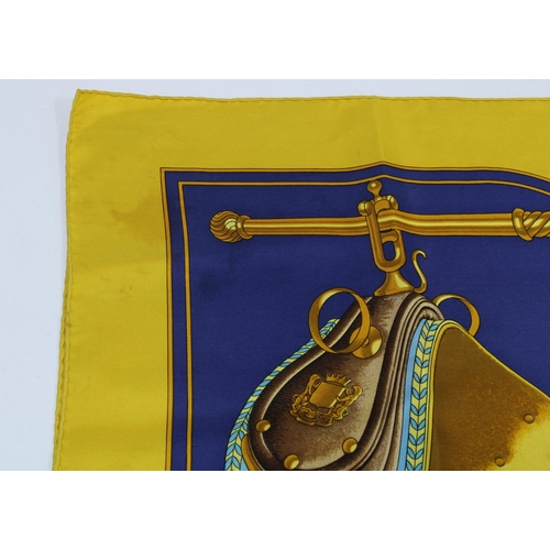 439 - Hermes Silk Scarf, Carrick a Pompe,  90 x 90cm (signs of use, light stains)