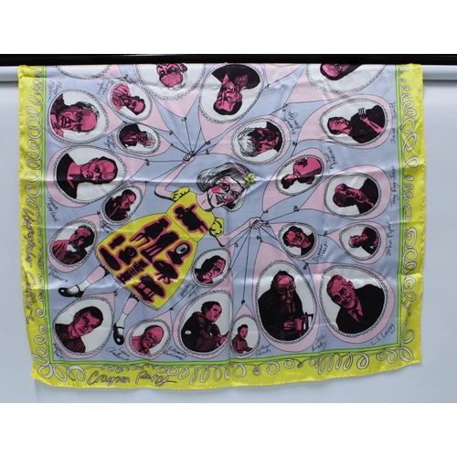 464 - Grayson Perry Unpopular Culture silk scarf, National Portrait Gallery together with a British Museum... 