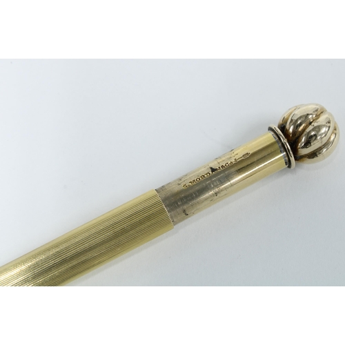 94 - Sampson Mordan & Co yellow metal propelling pencil