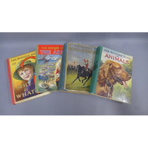 328 - A collection of eight early 20th century hardback Wonder Books and Fifty Two Stories of the British ... 