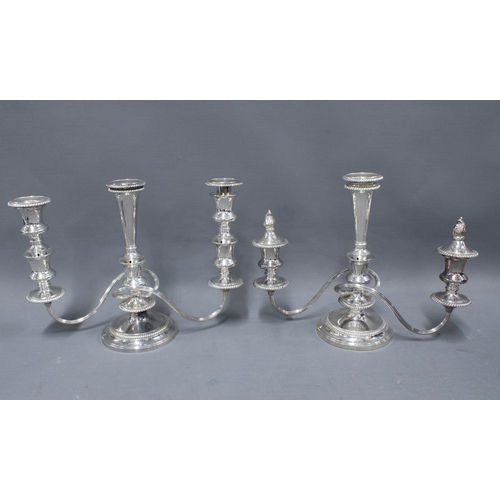 120 - A pair of Epns candelabra, 30cm  (2)