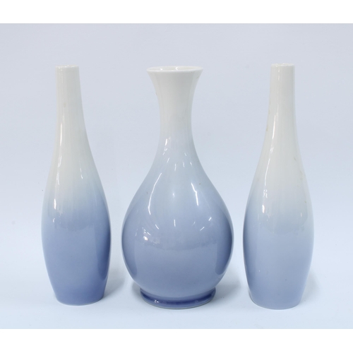 156 - Three Royal Copenhagen vases 23cm (3)