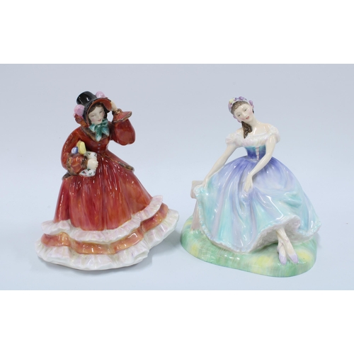 159 - Two Royal Doulton figures to include Giselle HN2139 & Christmas Time HN2110 (2)